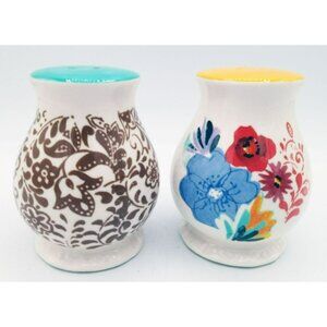 Pioneer Woman Salt and Pepper Shakers 3.5 Inch Vintage No Stoppers Replacements